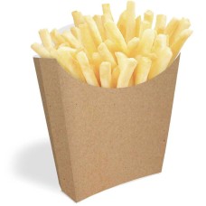 Embalagem p/ Batata Frita, Salgados 100 gr   50 un Cor Kraft